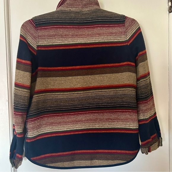 Woolrich Horizon View Half Zip Flannel Pullover Multicolor Stripes size S / P - Picture 10 of 16